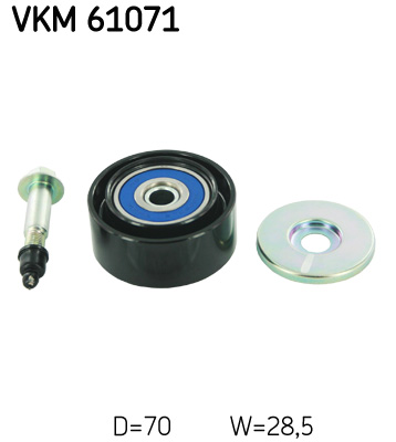 SKF Vezetőgörgő, hosszbordás szíj VKM61071_SKF